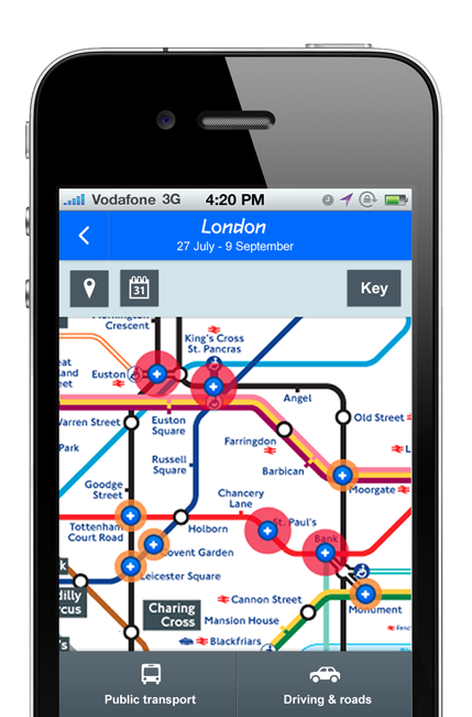 alt Mobile Web App - Transport visualiser